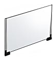 Azar Displays Acrylic Horizontal 2-Sided Magnetic Boot Sign Holders, 17"H x 22"W x 1/4"D, Clear, Pack Of 2 Sign Holders