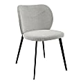 Eurostyle Markus Fabric Side Accent Chairs, Light Gray/Black, Set Of 2 Chairs 1 thumbnail image