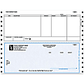 Continuous Accounts Payable Checks For RealWorld®, 9 1/2" x 7", 2-Part, Box Of 250, AP84, Bottom Voucher