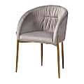 Baxton Studio Ballard Dining Chair, Gold/Gray 1 thumbnail image