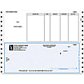 Continuous Accounts Payable Checks For Sage Peachtree®, 9 1/2" x 7", 2-Part, Box Of 250, AP28, Bottom Voucher