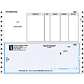 Continuous Accounts Payable Checks For Sage Peachtree®, 9 1/2" x 7", 2-Part, Box Of 250, AP28, Bottom Voucher 1 thumbnail image