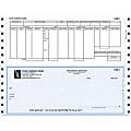 Custom Continuous Payroll Checks For Dynamics®/Great Plains®/Microsoft®, 9 1/2" x 7", 2-Part, Box Of 250