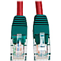 Tripp Lite Cat5e 350 MHz Crossover Molded (UTP) Ethernet Cable (RJ45 M/M) PoE Red 10 ft. (3.05 m) - 10 ft Category 5e Network Cable for Network Device, Switch - First End: 1 x RJ-45 Network - Male - Second End: 1 x RJ-45 Network - Male - 1 Gbit/s