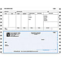 Continuous Payroll Checks For RealWorld®, 9 1/2" x 7", 2-Part, Box Of 250, CP64, Bottom Voucher