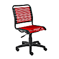 Eurostyle Allison Bungie Low-Back Commercial Office Chair, Black/Red