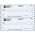 Custom Continuous Multipurpose Draft Checks For MECA®, 9 1/2" x 3 1/2", 2-Part, Box Of 250