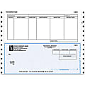Continuous Accounts Payable Checks For RealWorld®, 9 1/2" x 7", 3-Part, Box Of 250, AP27 Bottom Voucher