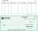 Continuous Accounts Payable Checks For RealWorld®, 9 1/2" x 7", 3-Part, Box Of 250, AP28, Bottom Voucher