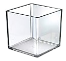 Azar Displays Deluxe Cube Bins, Medium Size, 7" x 7" x 7", Clear, Pack Of 4 1 thumbnail image