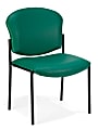 OFM Manor Series Anti-Microbial Anti-Bacterial Guest Reception Chair, Teal/Black