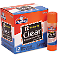 Elmer's Clear Repositionable Glue Sticks - 0.28 oz - 12 / Box - Clear 1 thumbnail image