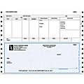 Continuous Payroll Checks For RealWorld®, 9 1/2" x 7", 3-Part, Box Of 250, CP64, Bottom Voucher