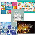 All-Occasion Greeting Cards, Birthday & Anniversary Assortment Pack With Blank Envelopes, 7-7/8" x 5-5/8", Pack Of 50