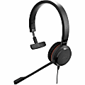 Jabra EVOLVE 20SE MS Mono - Mono - USB - Wired - 32 Ohm - 150 Hz to 7 kHz - Over-the-head - Monaural - Supra-aural - Noise Canceling - Black 1 thumbnail image