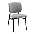 Eurostyle Felipe Fabric Side Accent Chair, Gray/Black