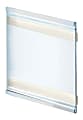 Azar Displays Acrylic Horizontal Adhesive-Back Nameplates, 6"H x 6"W x 3/8"D, Clear, Pack Of 10 Nameplates 1 thumbnail image