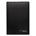 Cambridge® Limited® 30% Recycled Business Notebook, 8 1/2" x 11", 2 Subjects, Legal Ruled, 96 Sheets, Black