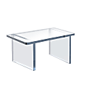 Azar Displays Thick Deluxe Acrylic Riser With Bumpers, 7"H x 11-3/4"W x 7-3/4"D, Clear