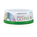 Memorex® CD-RW Media Spindle, 700MB/80 Minutes, 12x, Pack Of 25 1 thumbnail image