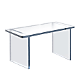 Azar Displays Thick Deluxe Acrylic Riser With Bumpers, 12"H x 22"W x 10"D, Clear