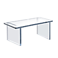 Azar Displays Thick Deluxe Acrylic Riser With Bumpers, 9"H x 22"W x 10"D, Clear