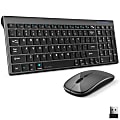 Delton N36 Slim Wireless Keyboard And Optical Mouse Combo, Black 1 thumbnail image