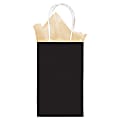 Amscan Kraft Paper Gift Bag, 8"H x 5"W x 3"D, Black