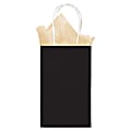 Amscan Kraft Paper Gift Bag, 8"H x 5"W x 3"D, Black 1 thumbnail image