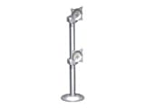 Chief KTG230 Dual Vertical Monitor Grommet Mount - Mounting kit (tilt bracket, grommet mount, column) - for dual flat panel - silver 1 thumbnail image