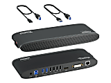 Plugable USB 3.0 Universal Laptop Docking Station for Windows (Dual Monitor: HDMI and DVI/HDMI/VGA, Gigabit Ethernet, Audio, 6 USB Ports) - Horizontal - for Notebook/Desktop PC - USB 3.0 - 6 x USB Ports