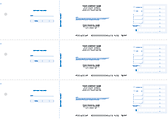 Custom 3-To-A-Page Deposit Tickets, 1 Part, 8 1/4" x 3", Box Of 300