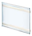 Azar Displays Adhesive-Back Acrylic Nameplate Holders, 7"H x 11"W x 1/4"D, Clear, Pack Of 10 Holders