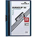 Durable Duraclip® 60 Report Covers, 8 1/2" x 11", Dark Blue 1 thumbnail image