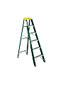 Louisville Fiberglass Standard Step Ladder - 225 lb Load Capacity - 40.1" x 22.3" - Green 1 thumbnail image