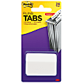 Post-it® Durable Index Tabs, 2" x 1 1/2", Angled, White, Pack Of 24 Flags 1 thumbnail image