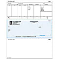Custom Laser Payroll Checks For Great Plains®, 8 1/2" x 11", 2-Part, Box Of 250