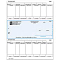 Custom Laser Payroll Checks For Sage Peachtree®, 8 1/2" x 11", 2-Part, Box Of 250