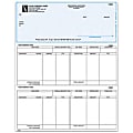 Laser Payroll Checks For MAS90/MAS200/MAS500®, 8 1/2" x 11", 2-Part, Box Of 250, CP36, Top Voucher