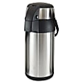 Genuine Joe High Capacity Vacuum Airpot - 3.2 quart (3 L) - Stainless Steel - Stainless Steel 1 thumbnail image