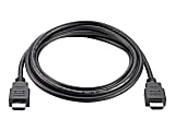 HP HDMI Standard Cable - 5.91 ft HDMI A/V Cable for Audio/Video Device - First End: 1 x HDMI Digital Audio/Video - Male - Second End: 1 x HDMI Digital Audio/Video - Male - Gold Plated Contact - Black 1 thumbnail image