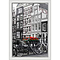 Amanti Art Narrow Picture Frame, 33" x 23", Matted For 20" x 30", Eva White Silver 1 thumbnail image