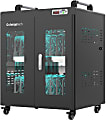 ChargeTech 20-Bay UV Disinfection & Charging Cabinet, 55” x 26” x 22”, Black 1 thumbnail image