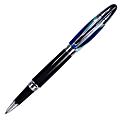 Monteverde® Paloma™ Rollerball Pen, Fine Point, 0.7 mm, Blue/Black Barrel, Black Ink 1 thumbnail image