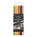 Brea Reese Dual-Tip Brush Markers, Neutrals, Pack Of 6 Markers 1 thumbnail image