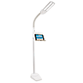 OttLite® Dual Shade LED Floor Lamp With USB Charging Station, 62"H, White 1 thumbnail image