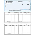 Laser Payroll Checks For MAS90 / MAS200 / MAS500®, 8 1/2" x 11", Box Of 250, CP36, Top Voucher