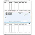 Laser Payroll Checks For Sage Peachtree®, 8 1/2" x 11", Box Of 250, CP94, Middle Voucher
