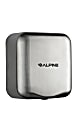 Alpine Industries Hemlock 120 Volt Steel Electric Commercial Automatic Touchless Hand Dryer, Stainless Steel