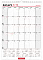 Office Depot® Brand Monthly Wall Calendar, 12" x 17", White, January to December 2019
